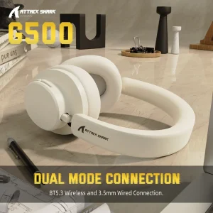 ATTACK SHARK G500 Bluetooth Active Noise Cancelling Over-ear